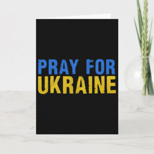 Bete Für Die Ukraine Ich Stehe Für Die Ukraine Shi Karte