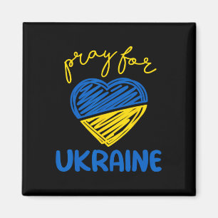 Bete für die Ukraine - Ich stehe hinter der Ukrain Magnet