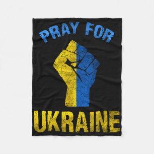 Bete Für Die Ukraine Ich Stehe Mit Ukraine Shirt U Fleecedecke
