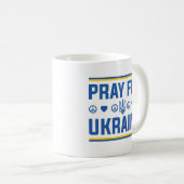 Bete für die Ukraine Kaffeetasse (VorderseiteRechts)