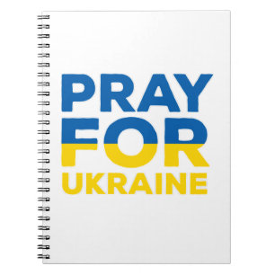Bete für die Ukraine Notizblock