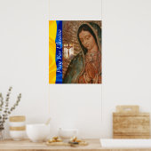 Bete für die Ukraine Poster (Küche)