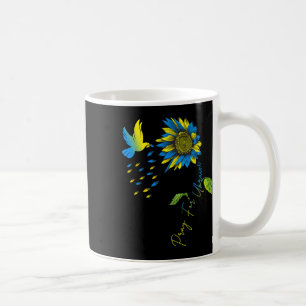 Bete für die Ukraine Sonnenblume Ukrainische Flagg Kaffeetasse
