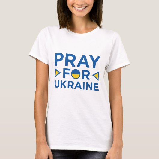 Bete für die Ukraine T-Shirt (Vorderseite)