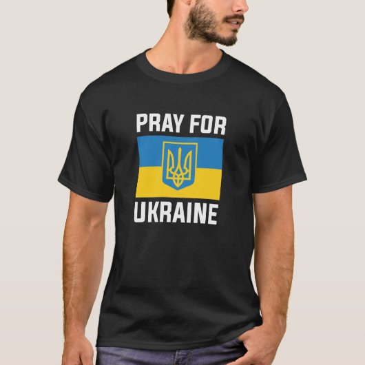 Bete für die Ukraine T-Shirt (Vorderseite)