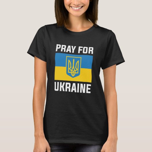 Bete für die Ukraine T-Shirt (Vorderseite)