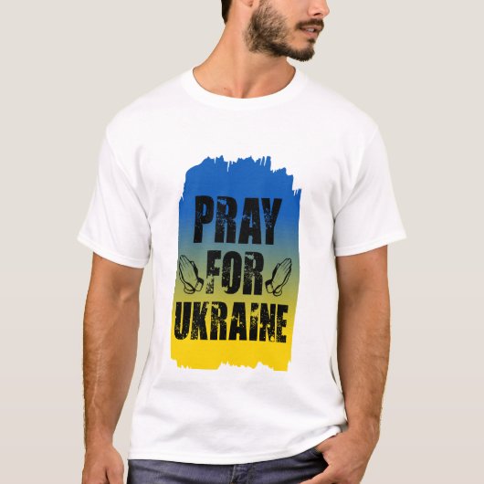 Bete für die Ukraine T-Shirt (Vorderseite)