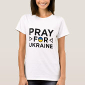 Bete für die Ukraine T-Shirt (Vorderseite)