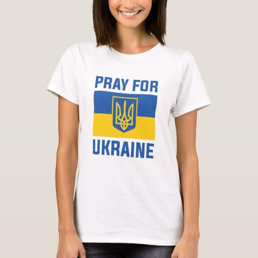 Bete für die Ukraine T-Shirt (Vorderseite)
