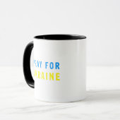 Bete für die Ukraine Tasse (Vorderseite Links)
