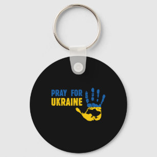 Bete für die Ukraine - Unterstütze ukrainische Fra Schlüsselanhänger