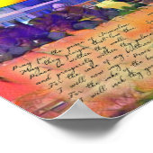 Bete für Frieden in Jerusalem Mixed Media Art Prin Poster (Ecke)