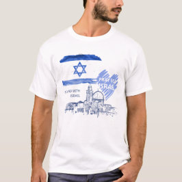 Bete für Israel. Ich stehe hinter Israel. Jüdisch. T-Shirt