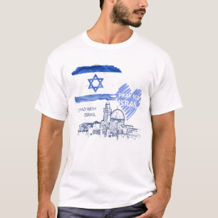 Bete für Israel. Ich stehe hinter Israel. Jüdisch. T-Shirt