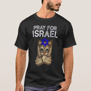 Bete Für Israel Jerusalem Weltfrieden süße Katze g T-Shirt