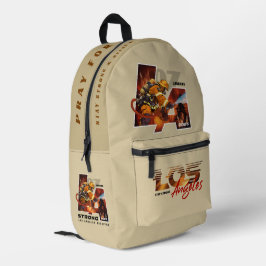 Bete für Los Angeles ( 1 ) | Bedruckter Rucksack