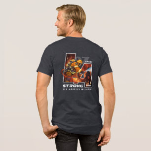 Bete für Los Angeles   Männer  Tri-Blend Shirt
