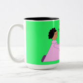 Bete für Obdachlose: Grün Zweifarbige Tasse (Links)