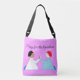 Bete für Obdachlose: Lavendel Tragetaschen Mit Langen Trägern