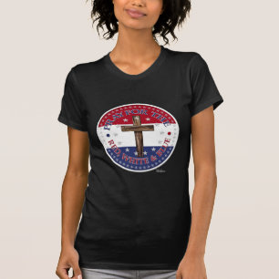 Bete für Rot, Weiß & Blau mit robustem Kreuz T-Shirt