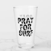 Bete für Surp Palm Tree Surfer Glas (Vorderseite)