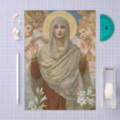 Bete Für Uns von William Bouguereau Seidenpapier (Handwerk)