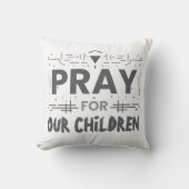 Bete für unsere Kinder Kissen (Vorderseite)