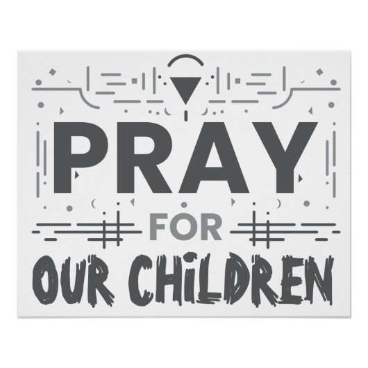 Bete für unsere Kinder Poster (Vorderseite)