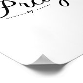 Bete, Glaube, Schrift Poster (Ecke)