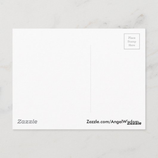 Bete, hoffe und mach dir keine Sorgen! Postkarte (Rückseite)