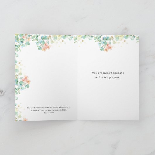 Bete Hoffnung mach dir keine Sorgen Padre Pio Karte (Innenseite)