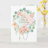 Bete Hoffnung mach dir keine Sorgen Padre Pio Karte (Gelbe Blume)