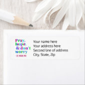 Bete Hoffnung mach dir keine Sorgen Padre Pio Rück (Insitu)