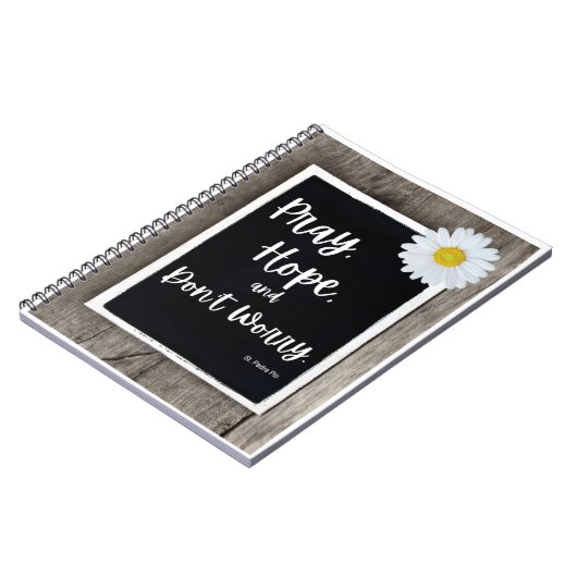 Bete, Hoffnung und mach dir keine Sorgen im Prayer Notizblock (Linke Seite)