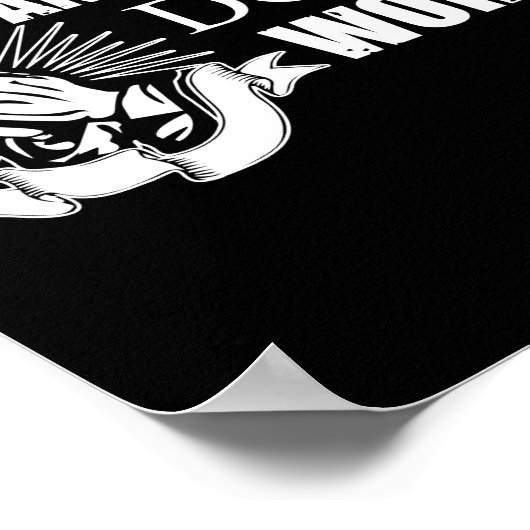 Bete Hoffnung und mach dir keine Sorgen Padre Pio  Poster (Ecke)