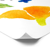 Bete Hoffnung und mach dir keine Sorgen Poster (Ecke)