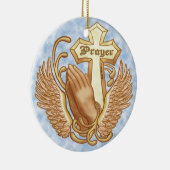 Bete immer Christlich kreuz Keramikornament (Rechts)