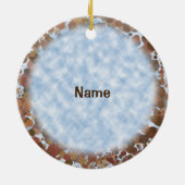 Bete immer Christlich kreuz Keramikornament (Hinten)