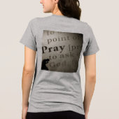 ''Bete immer'' Tri-Blend Shirt (Rückseite)