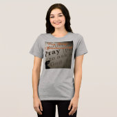 ''Bete immer'' Tri-Blend Shirt (Vorderseite voll)