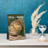 Bete jeden Tag Chipmunk Fotoplatte (Seite)