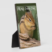 Bete jeden Tag Chipmunk Fotoplatte (Seite)