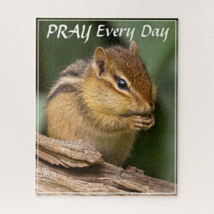 Bete jeden Tag Chipmunk Puzzle