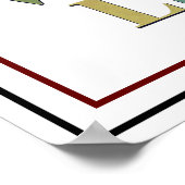 Bete mehr, sorge dich weniger Mutig Lebendig Fried Poster (Ecke)