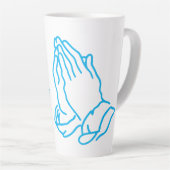 "Bete mehr, sorge weniger" Inspiration Tasse (Rechte Ecke)