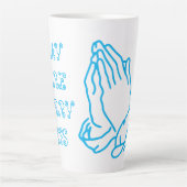 "Bete mehr, sorge weniger" Inspiration Tasse (Vorderseite)