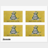 Bete mich nicht an! rechteckiger aufkleber (Blatt)