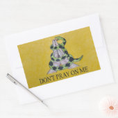 Bete mich nicht an! rechteckiger aufkleber (Umschlag)