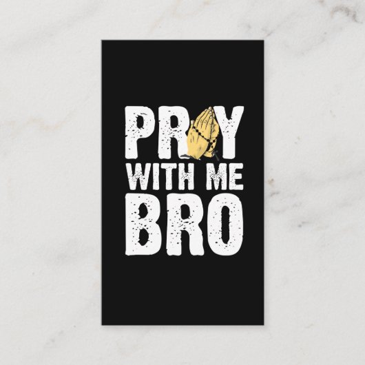 Bete mit mir Bro - Christlicher Glaube Jesus Visitenkarte (Vorderseite)