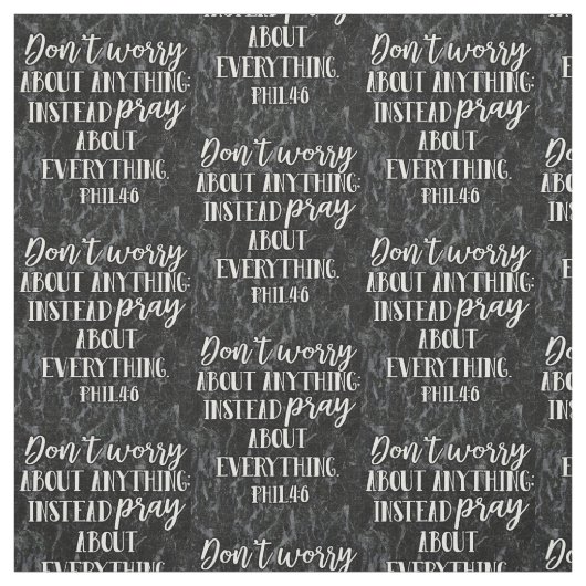 Bete nicht den Christlichen Bibelglauben Stoff (Muster)